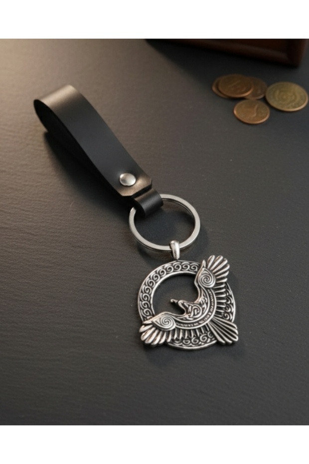 Leather Keychain Premium Eagle Design Real Leather Keychain Gift Keychain