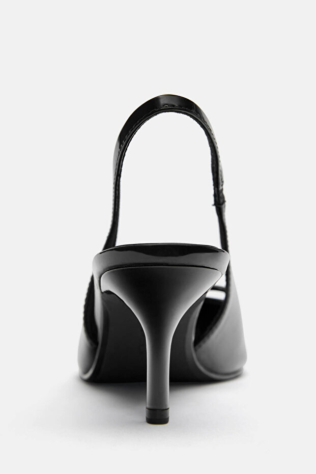 Fiyonklu topuklu ayakkabı - 5