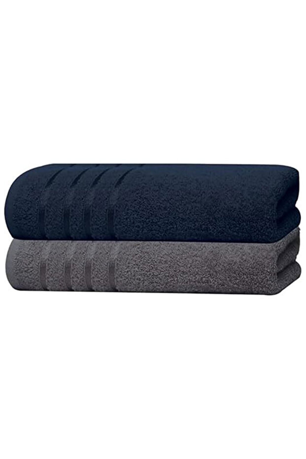 Pack of 2 Premium Bath Towel Set 100% Cotton 500 GSM 85 x 145 cm