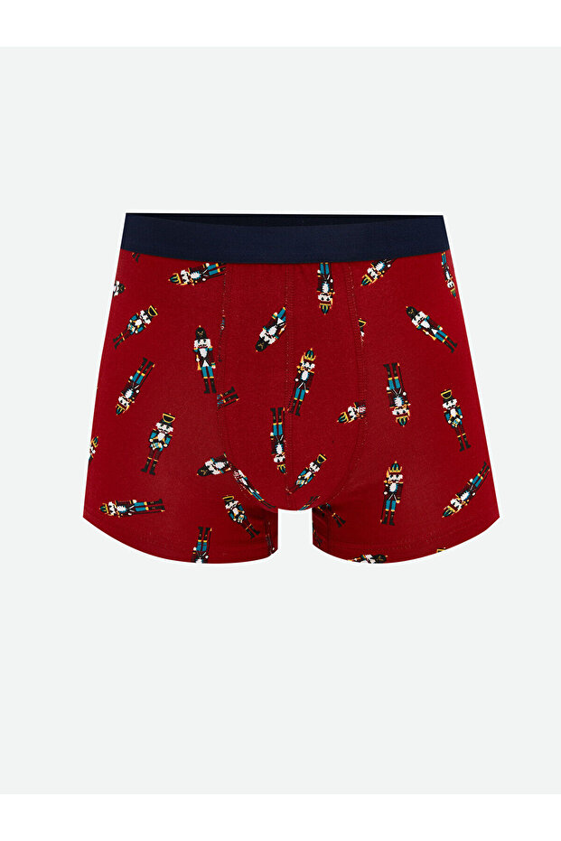 Yılbaşı Temalı Erkek Boxer ve Çorap - 5