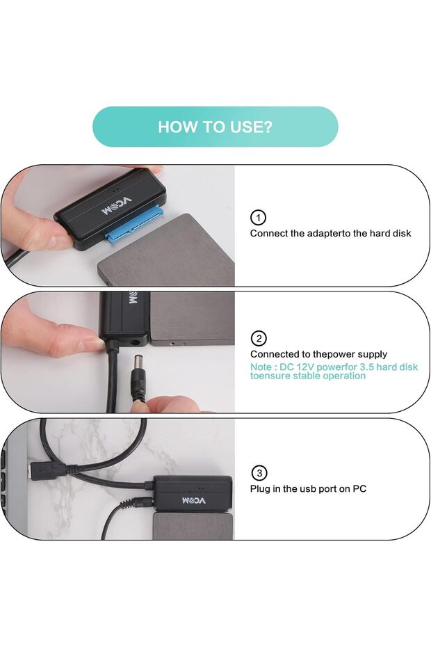 USB 3.0 to SATA Adapter Cable - 4