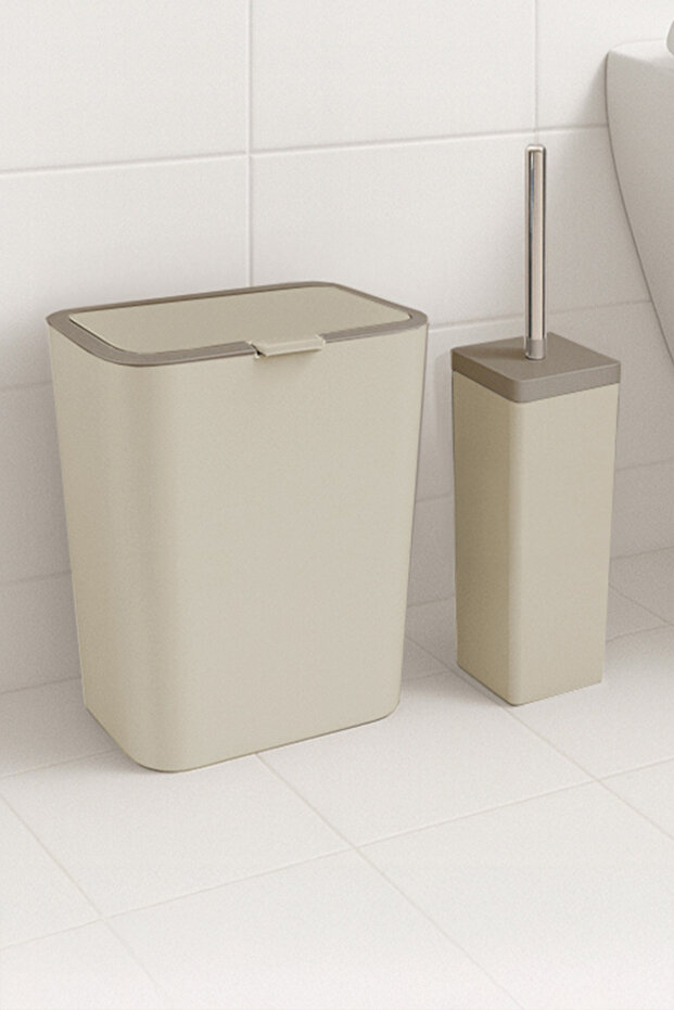 Flip 2'li Banyo Seti - Bej - 4