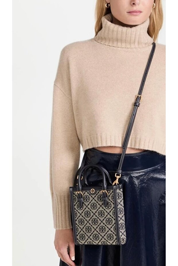 T Monogram Mini Tote Bag - 3