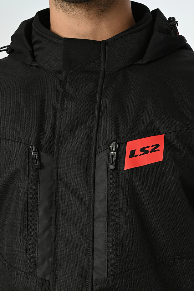 معطف METROPOLIS EVO أسود-أحمر - 7