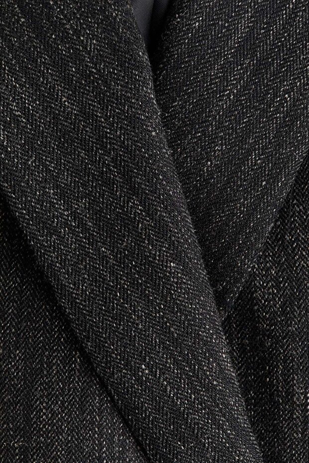 Double-breasted wool-blend blazer - 4