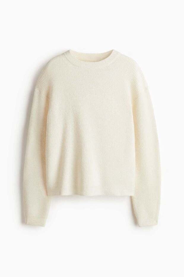 Rib-knit jumper