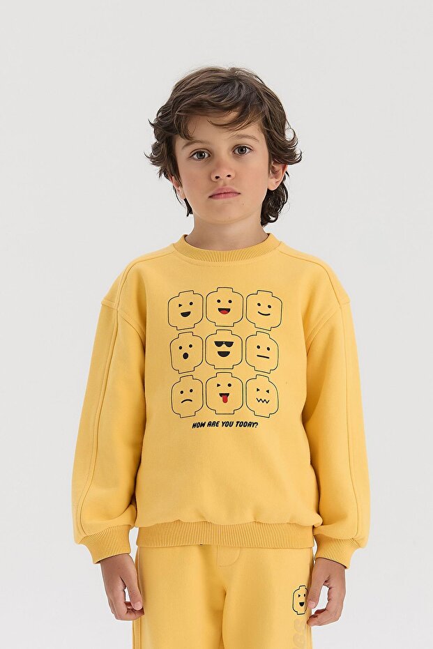 BG Store سويت شيرت أصفر للأولاد - 2