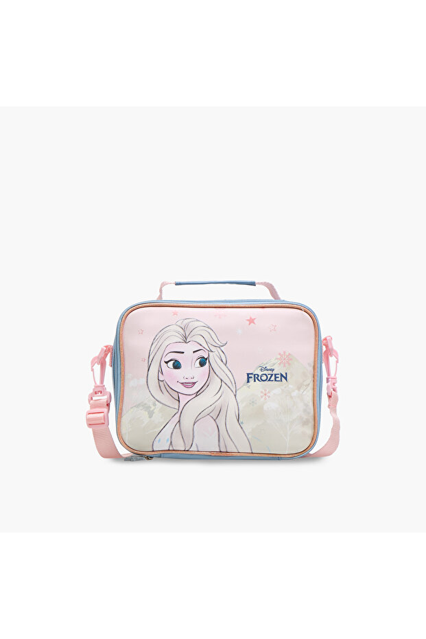 Frozen Print Lunch Bag with Zip Closure