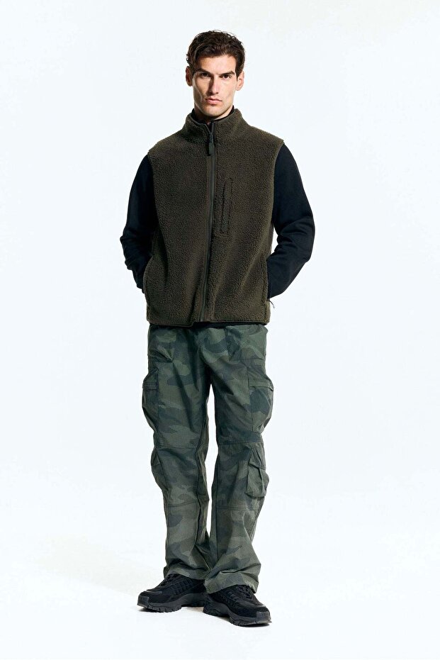 Regular Fit Teddy sports gilet