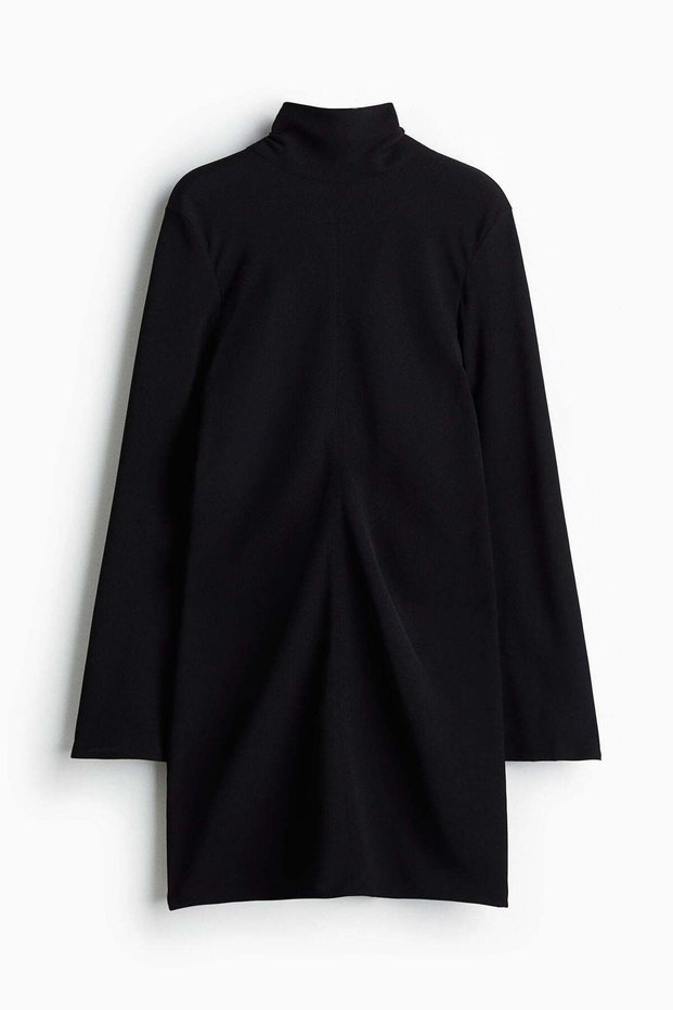 Trumpet-sleeved dress