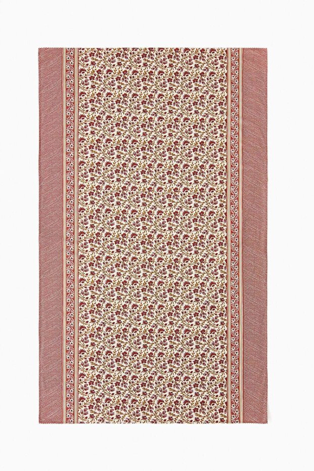 مفرش طاولة قطني منقوش - 2