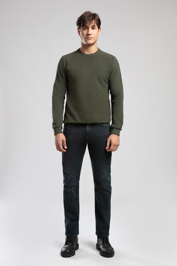 Harry Mid-Waist Straight Cut Straight-Leg Men's Jeans Ferb Cab Dark