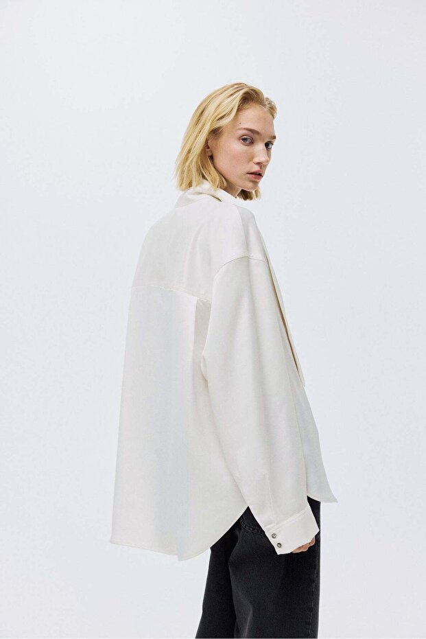 Bow-collar blouse - 5