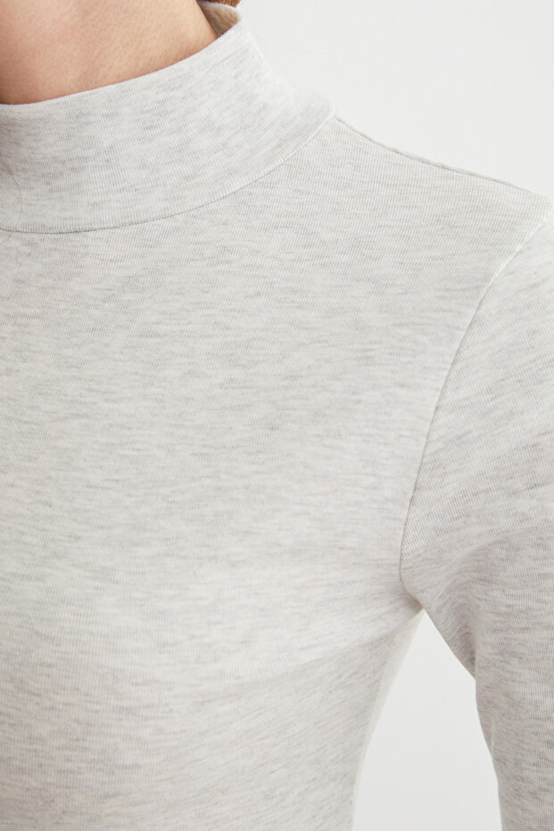 قميص قصير بياقة نصفية أساسية - 6