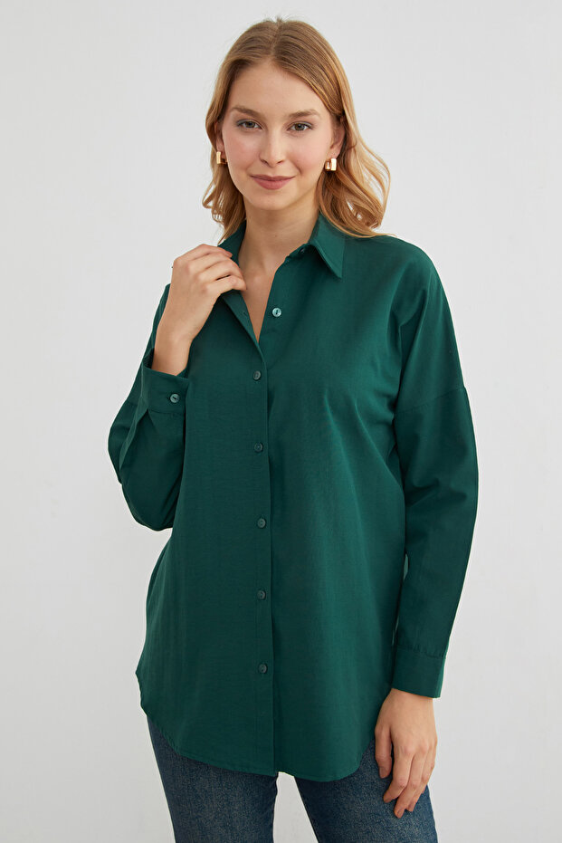 Basic Düğmeli Gömlek - 3