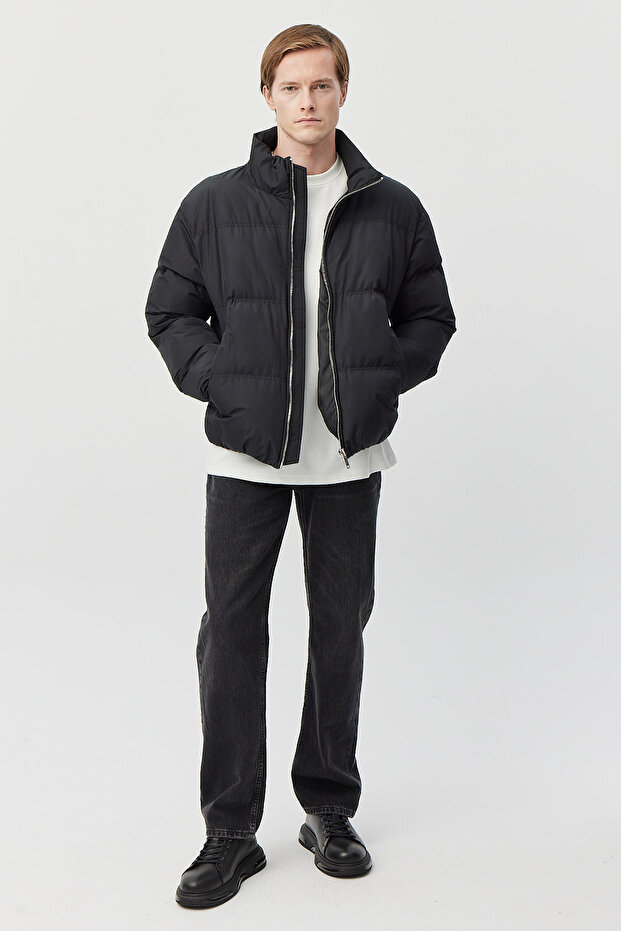 معطف بومبر رجالي مع جيوب - 5