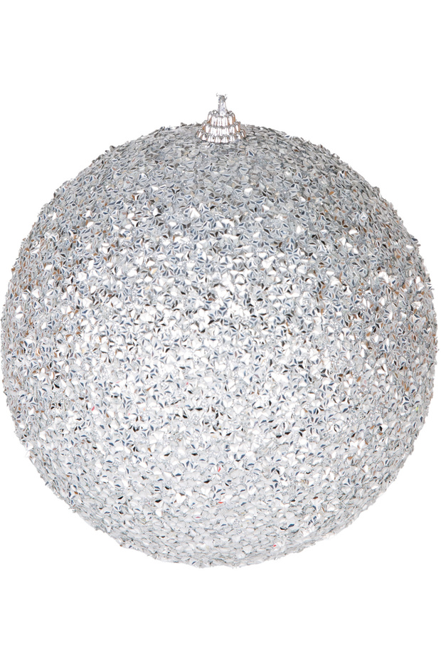New Year's Ball, Silver - 15 cm