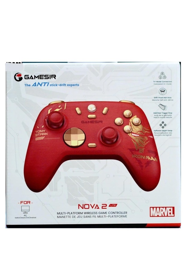 Nova 2 Lite Hall Effect 2.4g Wireless Controller Iron man Edition Switch 2, Windows PC, Android ,Ios - 3