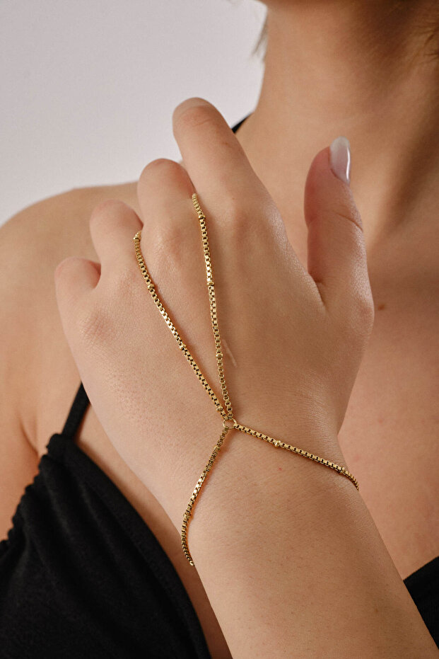 Steel Ball Box Square Shaped Box Square Chain Shaped Bracelet