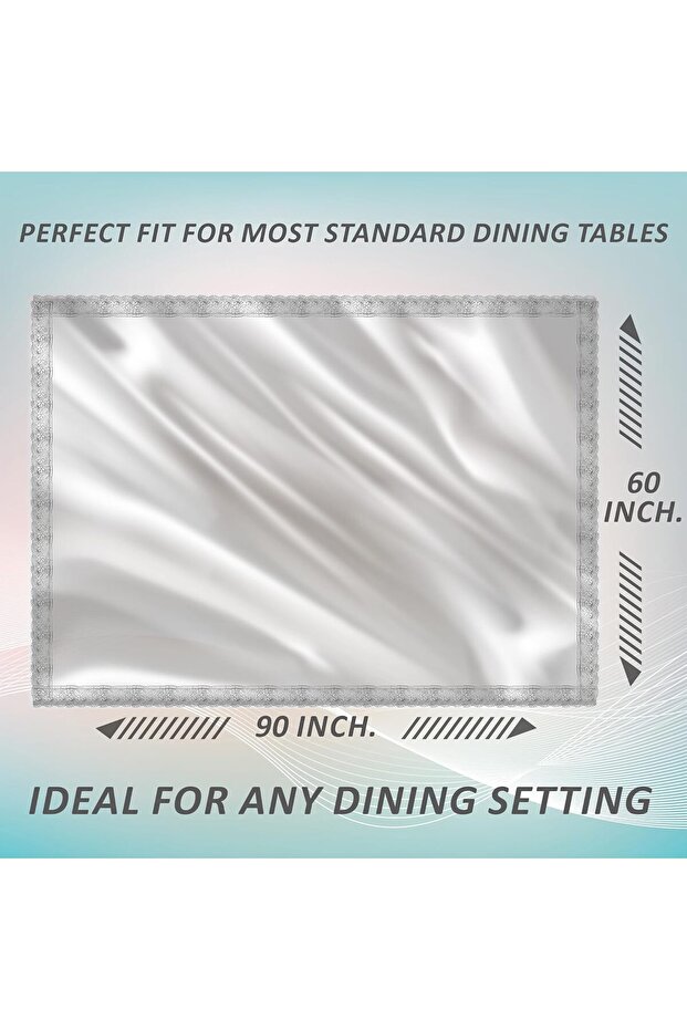 غطاء طاولة شفاف من مادة PVC - 3