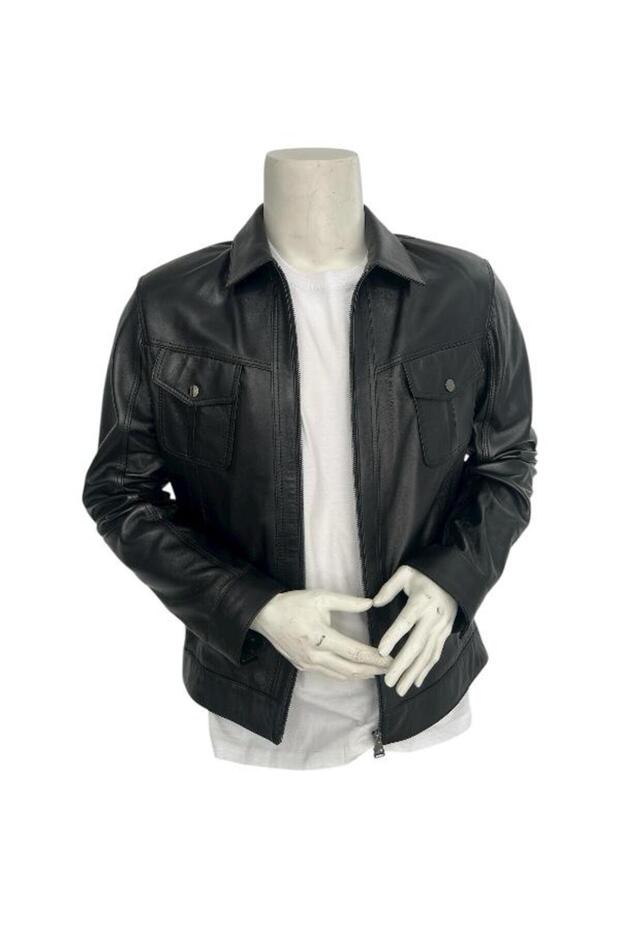 415 Er330 Men's Genuine Leather Coat