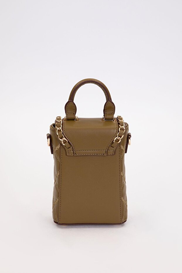 Green Rectangular Shape Handbag - 4