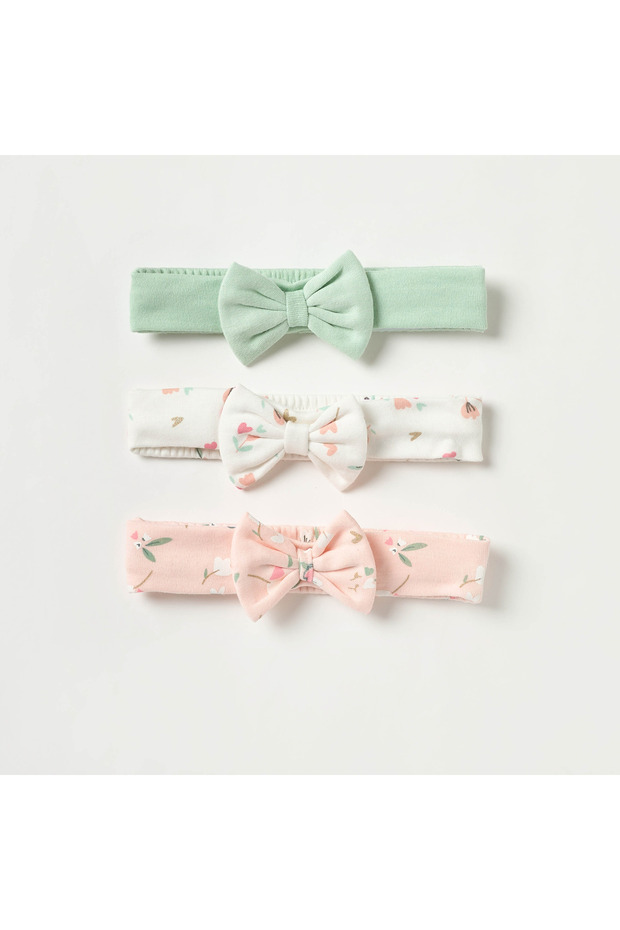Assorted Headband with Bow Detail - Set of 3