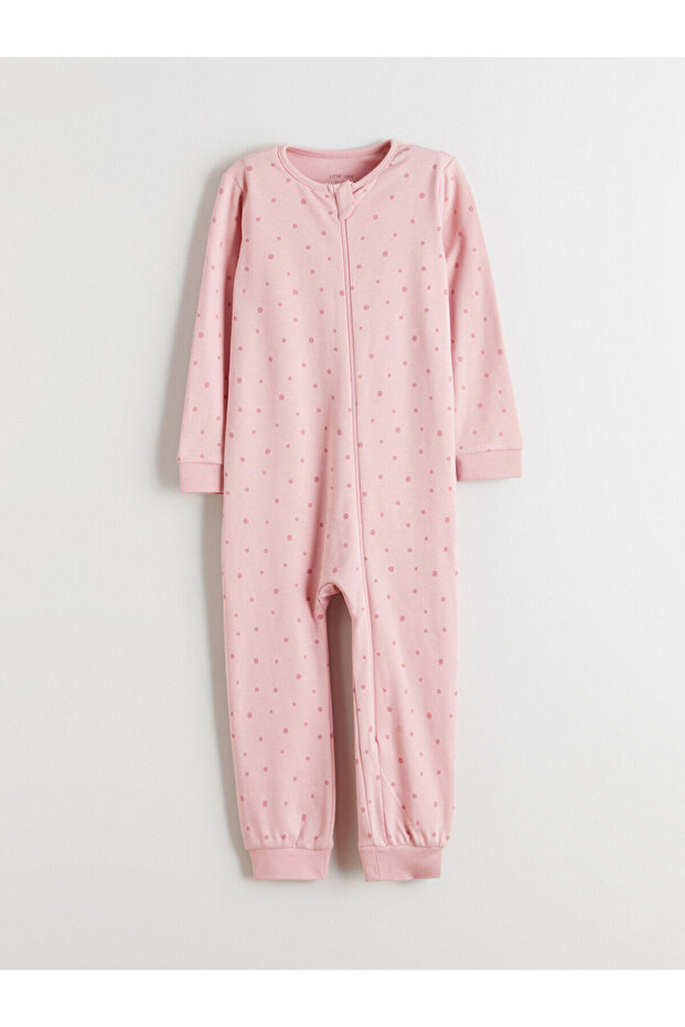 Crew Neck Baby Girl Jumpsuit