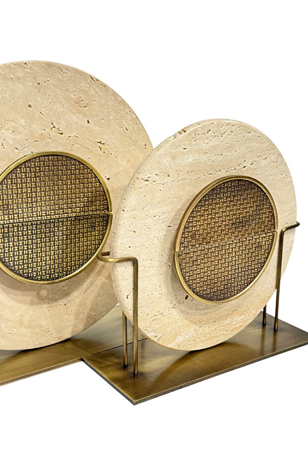 Traverten Hasır Disk Seti - 2