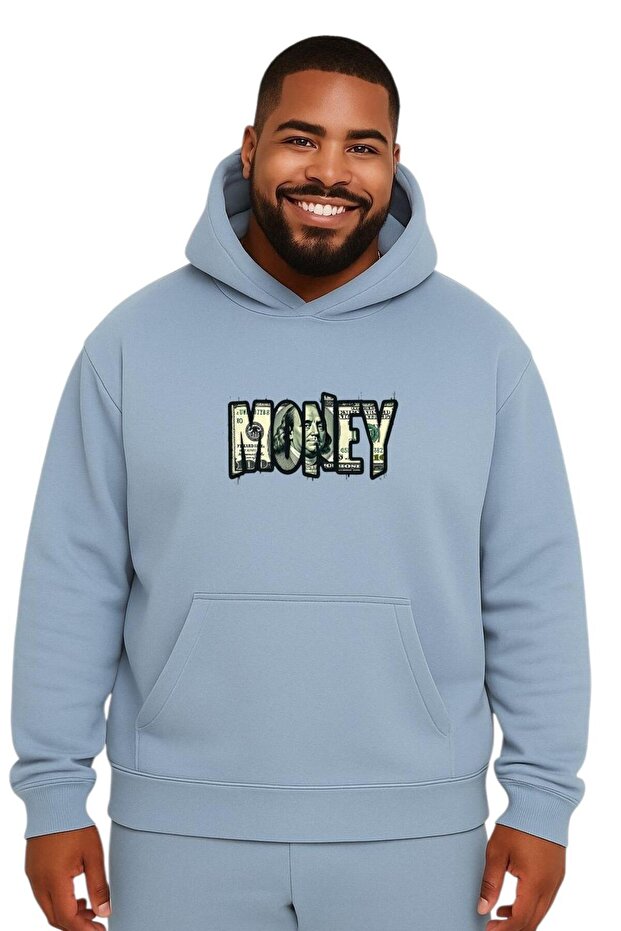 Money Printed Large Size Unisex Sweatshirt
