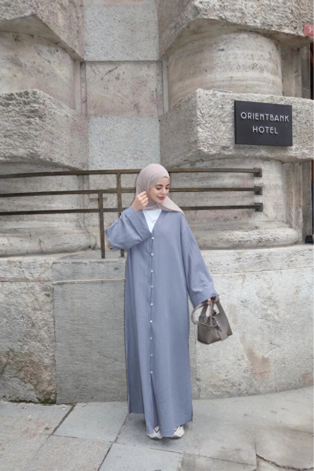 Düğmeli Ferace - 1