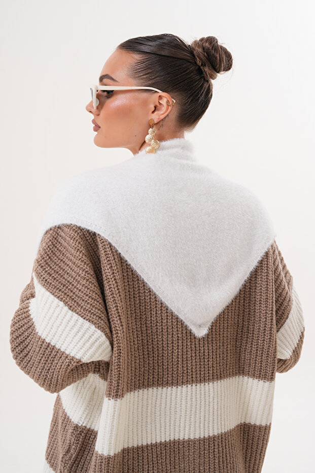 Eșarfă triunghiulară de pluș - 2