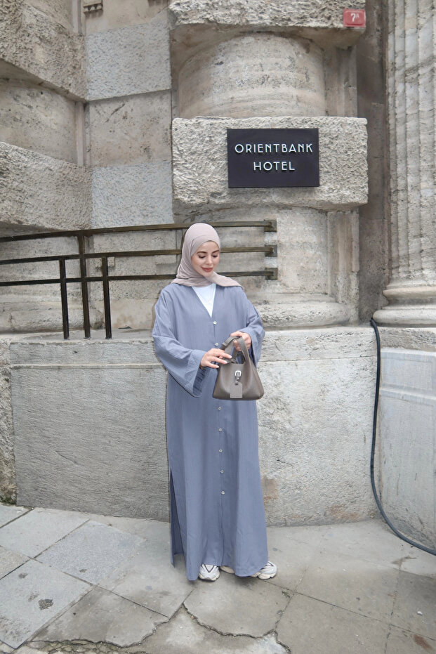 Düğmeli Ferace - 5