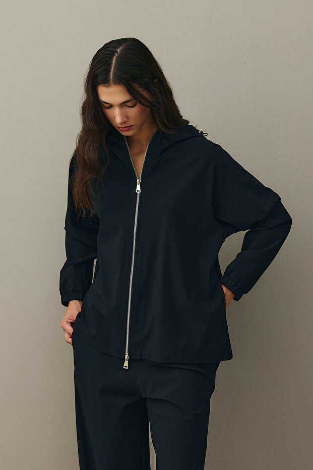 Kapüşonlu Light Touch Takım Siyah - 4