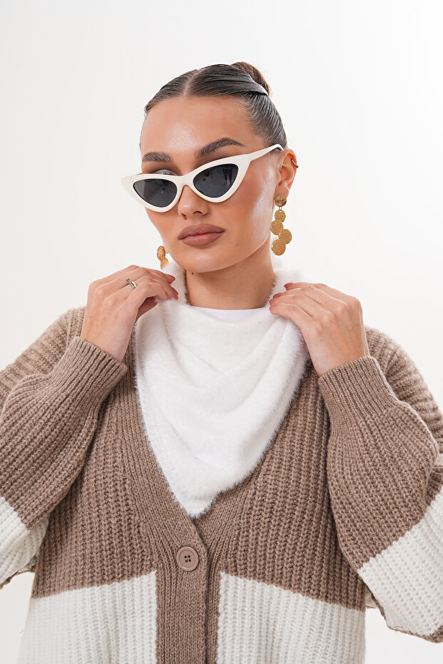 Eșarfă triunghiulară de pluș - 6