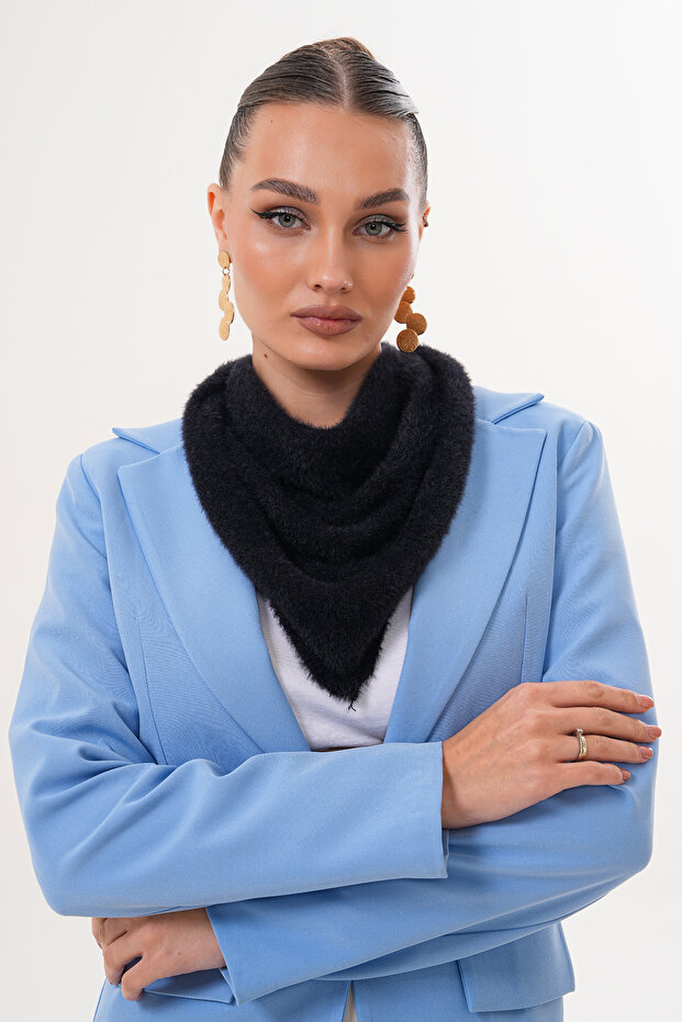 Eșarfă triunghiulară de pluș - 6