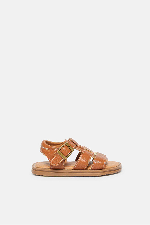 Infant Boys Brown Backstrap Sandal