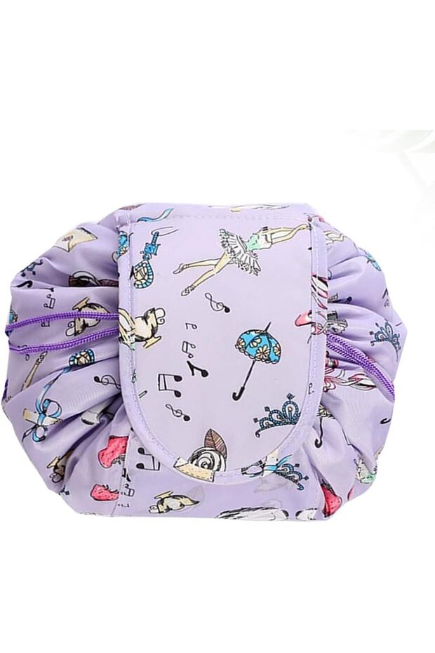Drawstring Makeup Bag Portable Travel Cosmetic Pouch Toiletry Organizer Waterproof Single Pcs BAG001