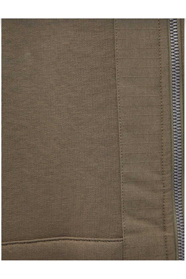 yeşil kapşomlu Sweatshirt - 5