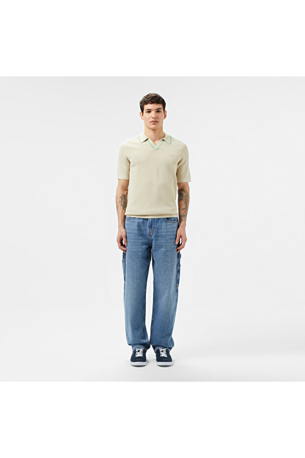 Erkek Polo Yaka Bej Triko - 4