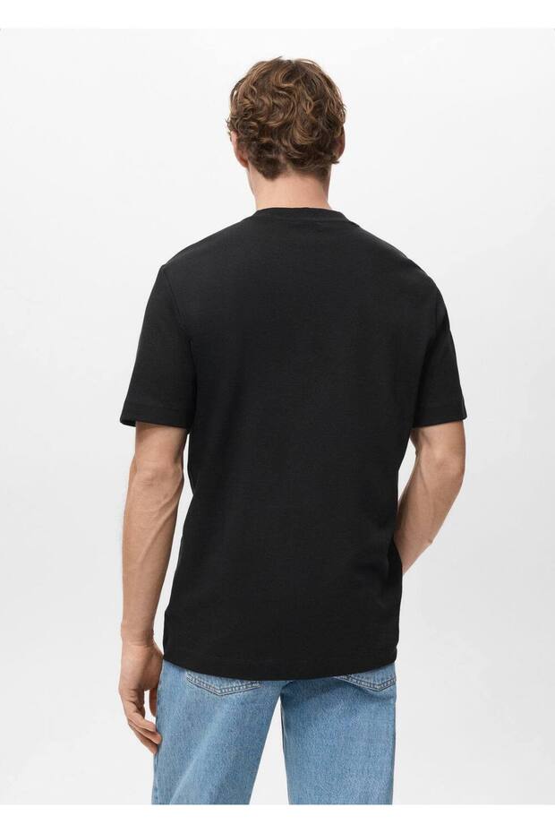 Medium weight regular fit tişört - 4