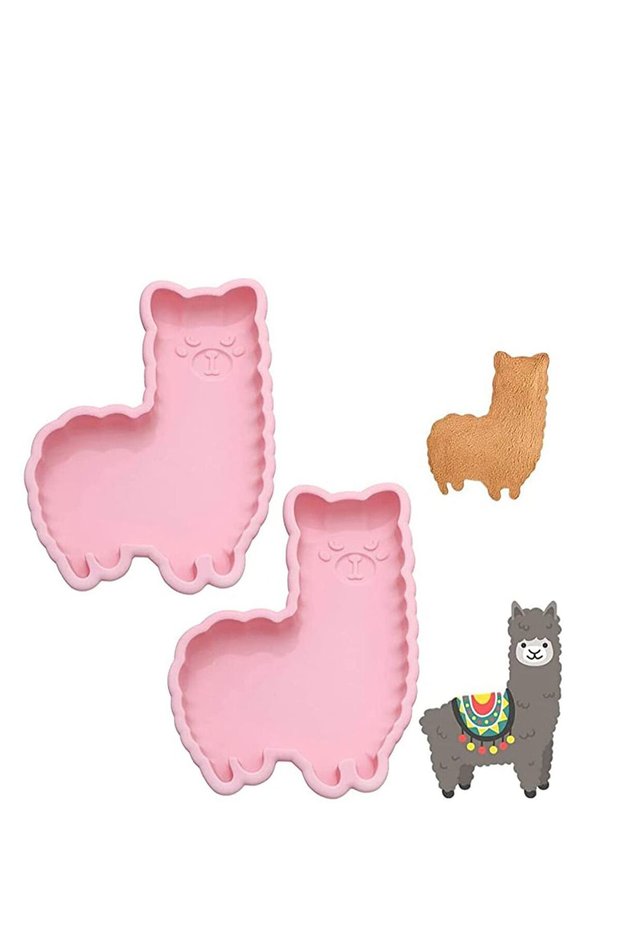 Bunny Molds, Non-Stick Silicone Mold for Chocolate Cake Muffin Jelly Fondant 3D Cute Alpaca Rabbit