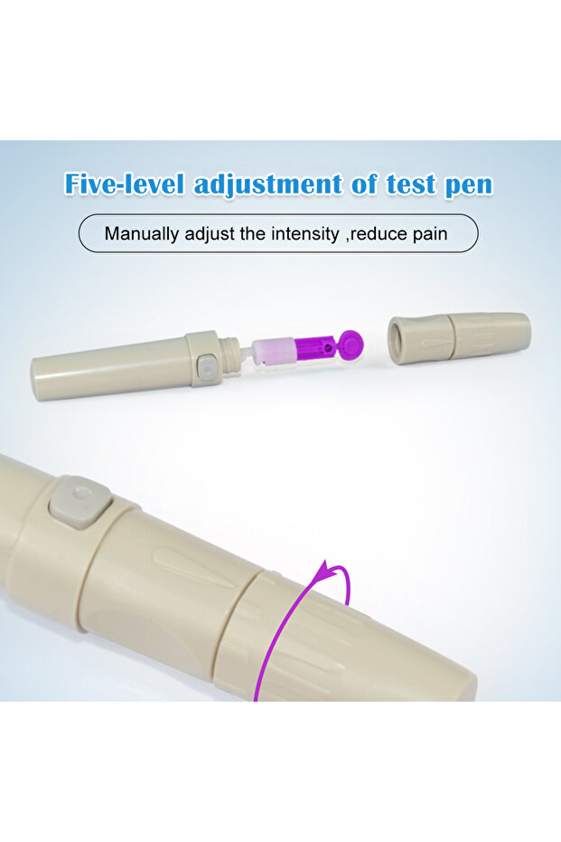 IVD KH100 Glucometer Set, with 50 Tests and 50 Needles, Instant mg/dL, Code Free - 6