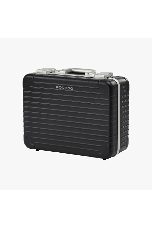 Lifestyle Makeup Case With Portable Led Light Mirror - Black