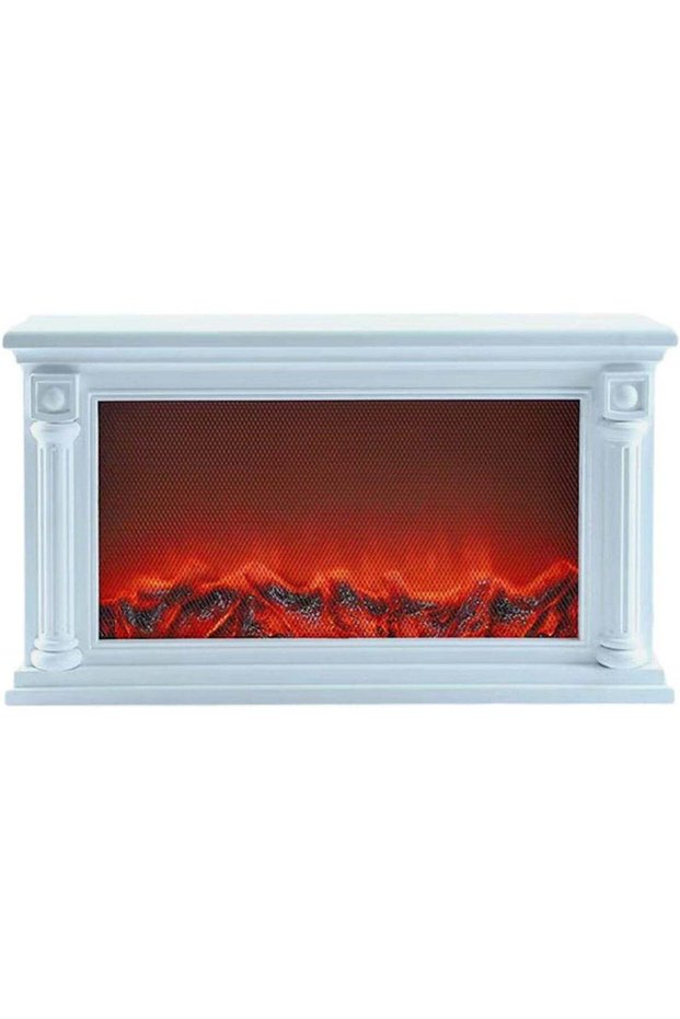 Fireplace Lanterns Decorative Flameless Portable Led Lantern Battery Operated and USB Operated Indo