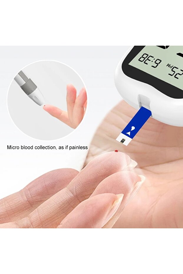 IVD KH100 Glucometer Set, with 50 Tests and 50 Needles, Instant mg/dL, Code Free - 2