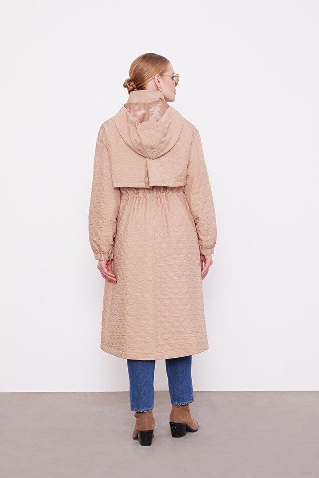 Camel Elips Desen Kapitone Kap - 7