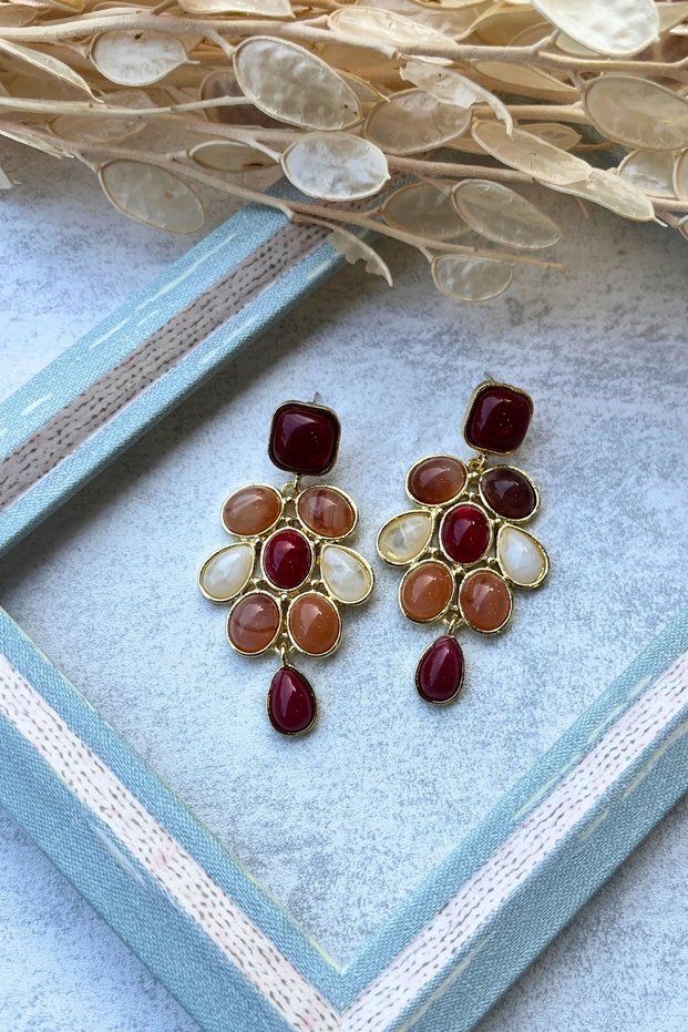 Earth Reflection Earrings I Mev'Art Collection