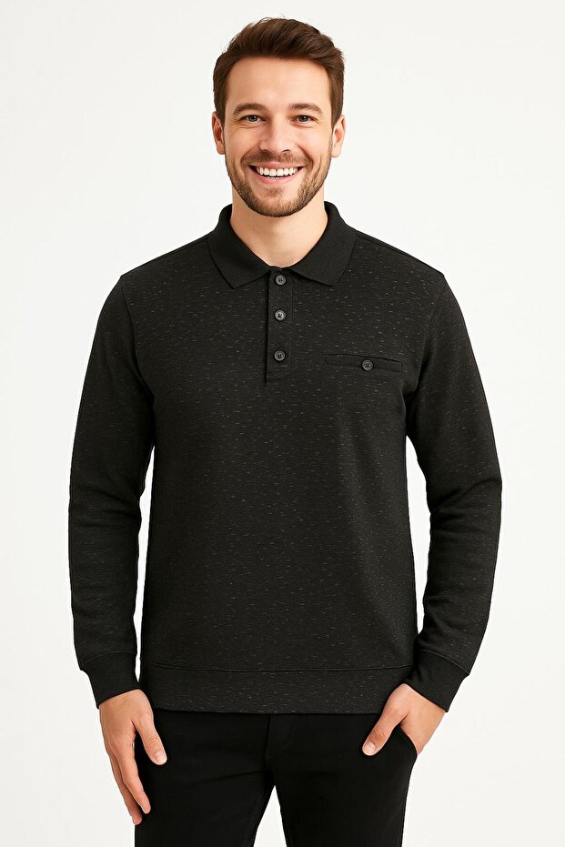 Regular Fit Polo Neck Thessaloniki Sweater - 7460