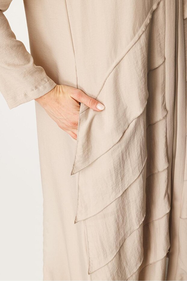 Volan İpekçe Kap Ferace-Taş - 6